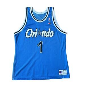 Orlando Magic Penny Hardaway #1 Vintage Champion Jersey - Large 44